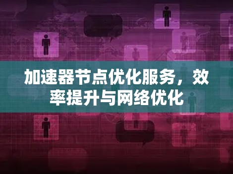 加速器节点优化服务，效率提升与网络优化