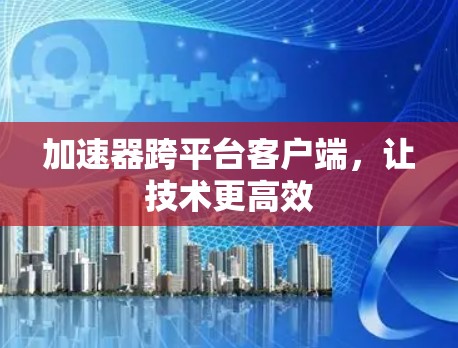 加速器跨平台客户端，让技术更高效