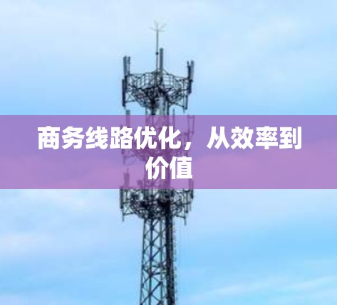 商务线路优化，从效率到价值