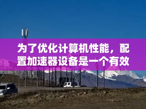 为了优化计算机性能，配置加速器设备是一个有效的策略。以下是一个系统化的指南，帮助您选择和使用加速器设备配置工具