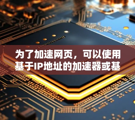 为了加速网页，可以使用基于IP地址的加速器或基于浏览器的加速器。以下是详细的步骤说明