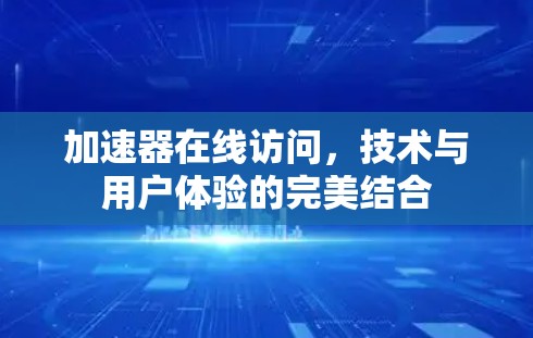 加速器在线访问，技术与用户体验的完美结合