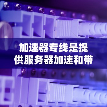 加速器专线是提供服务器加速和带宽优化的设备，主要用于提升网络连接的性能。以下是关于加速器专线的详细说明