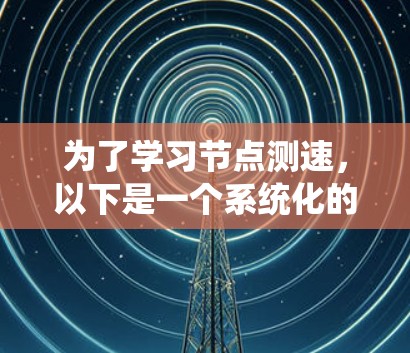 为了学习节点测速，以下是一个系统化的学习计划和步骤