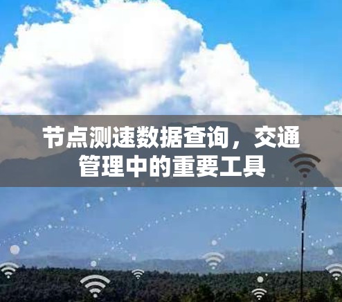 节点测速数据查询，交通管理中的重要工具