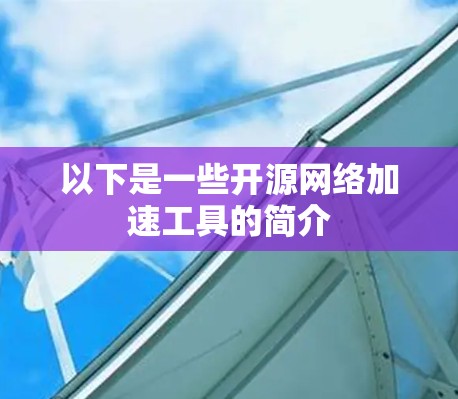 以下是一些开源网络加速工具的简介