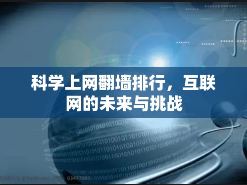 科学上网翻墙排行，互联网的未来与挑战