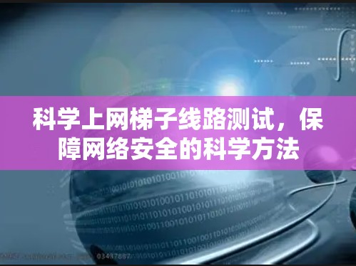 科学上网梯子线路测试，保障网络安全的科学方法
