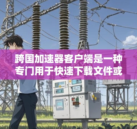 跨国加速器客户端是一种专门用于快速下载文件或应用的工具，通常支持从一个网络服务器直接下载到另一个网络服务器的功能。这些加速器可以帮助用户在不同国家或地区的服务器之间快速下载文件，节省下载时间