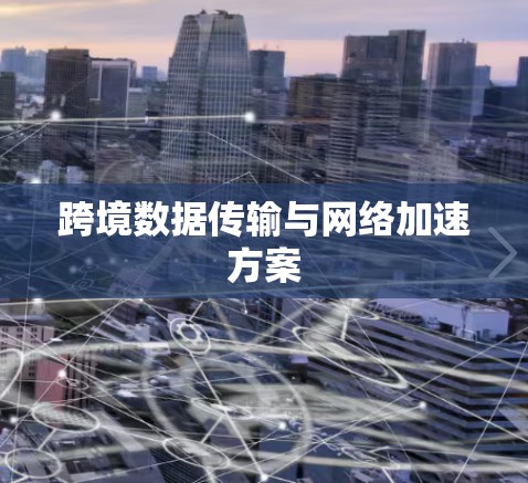 跨境数据传输与网络加速方案